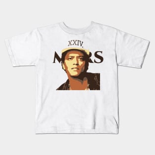 Bruno Mars Tribute - Bruno Michael Jackson Prince Kendrick Lamar Sza Ed Sheeran Music Lauryn Hill Anderson Paak Kids T-Shirt